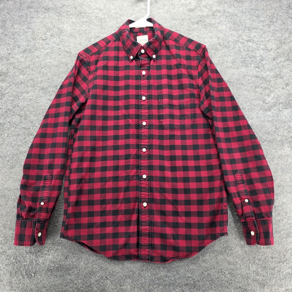 J Crew Shirt Mens Small Plaid Button Down Slim Fit Casual